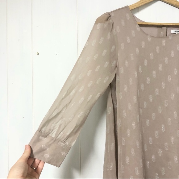 BB Dakota Mauve Long Sleeve Dress Size S NWOT - Picture 2 of 11